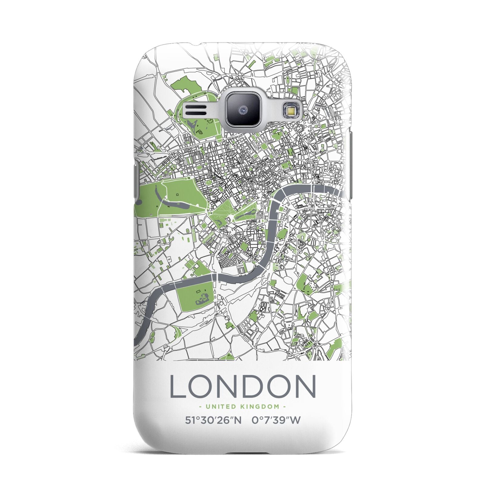 Map of London Samsung Galaxy J1 2015 Case