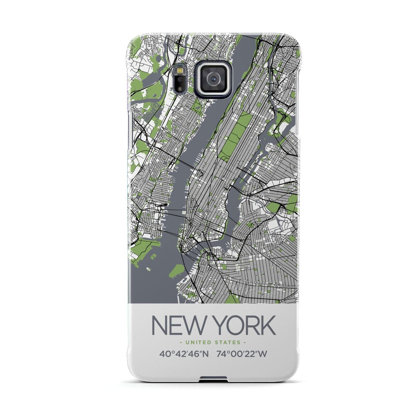 Map of New York Samsung Galaxy Alpha Case