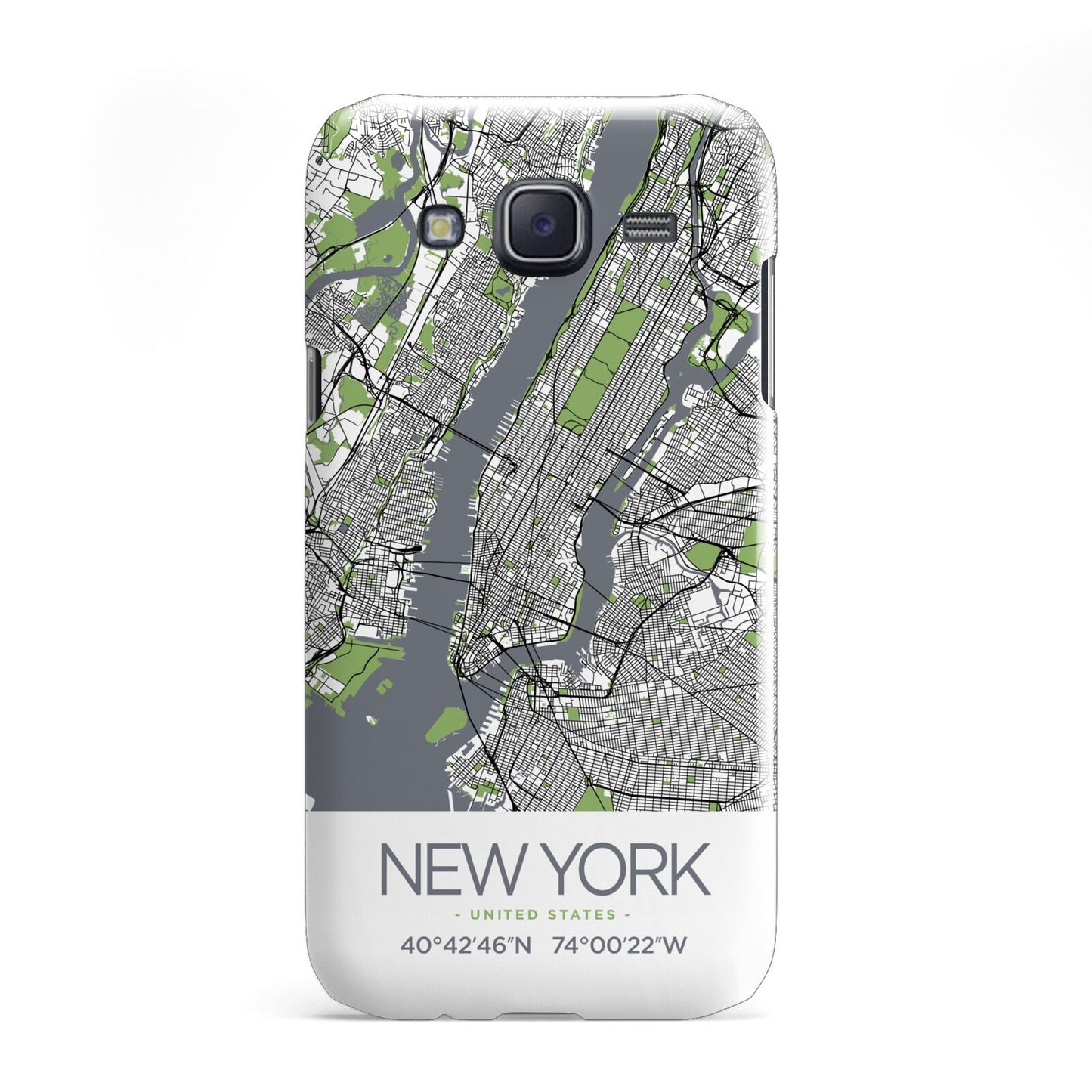 Map of New York Samsung Galaxy J5 Case