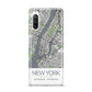 Map of New York Sony Xperia 10 III Case
