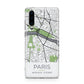 Map of Paris Huawei P30 Phone Case