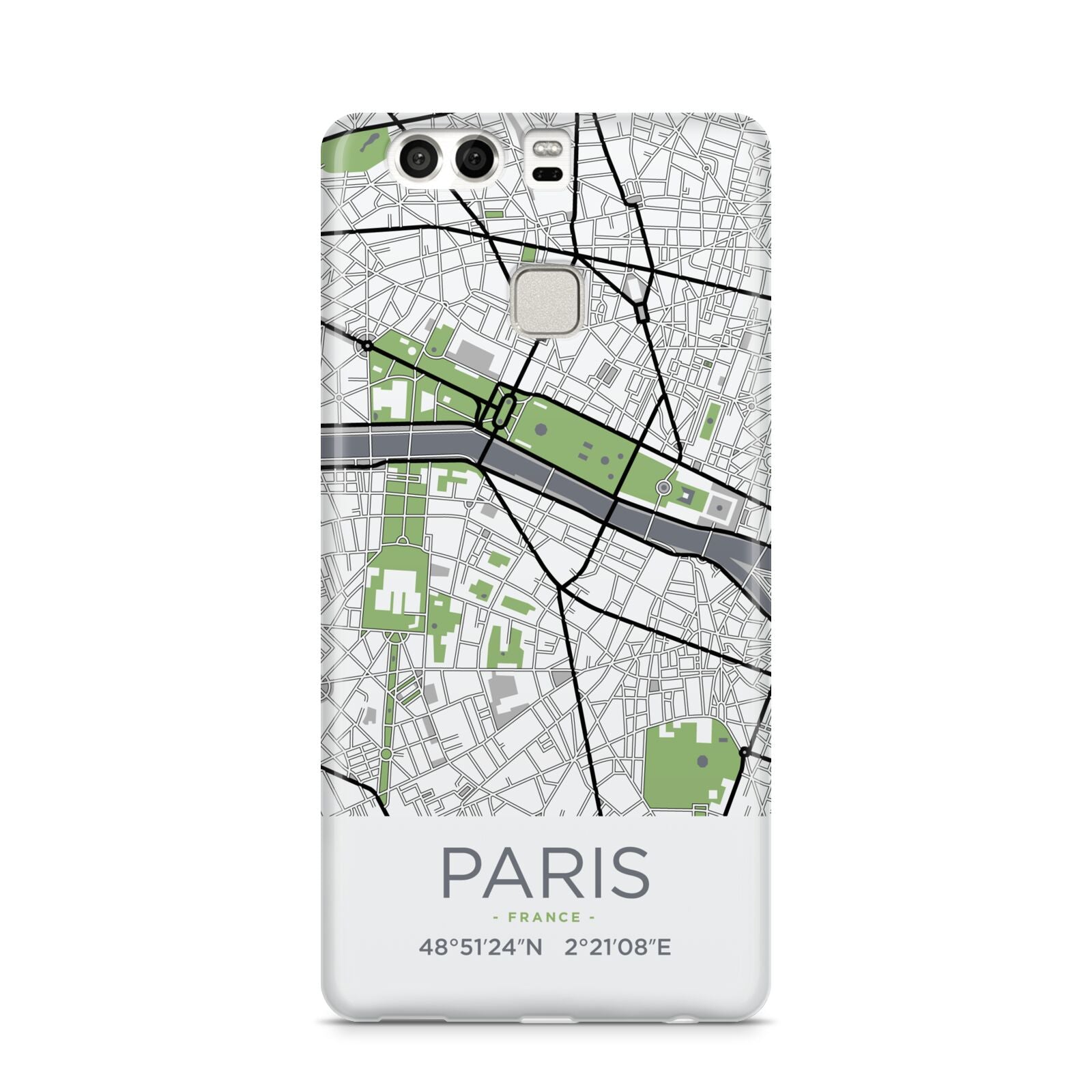 Map of Paris Huawei P9 Case