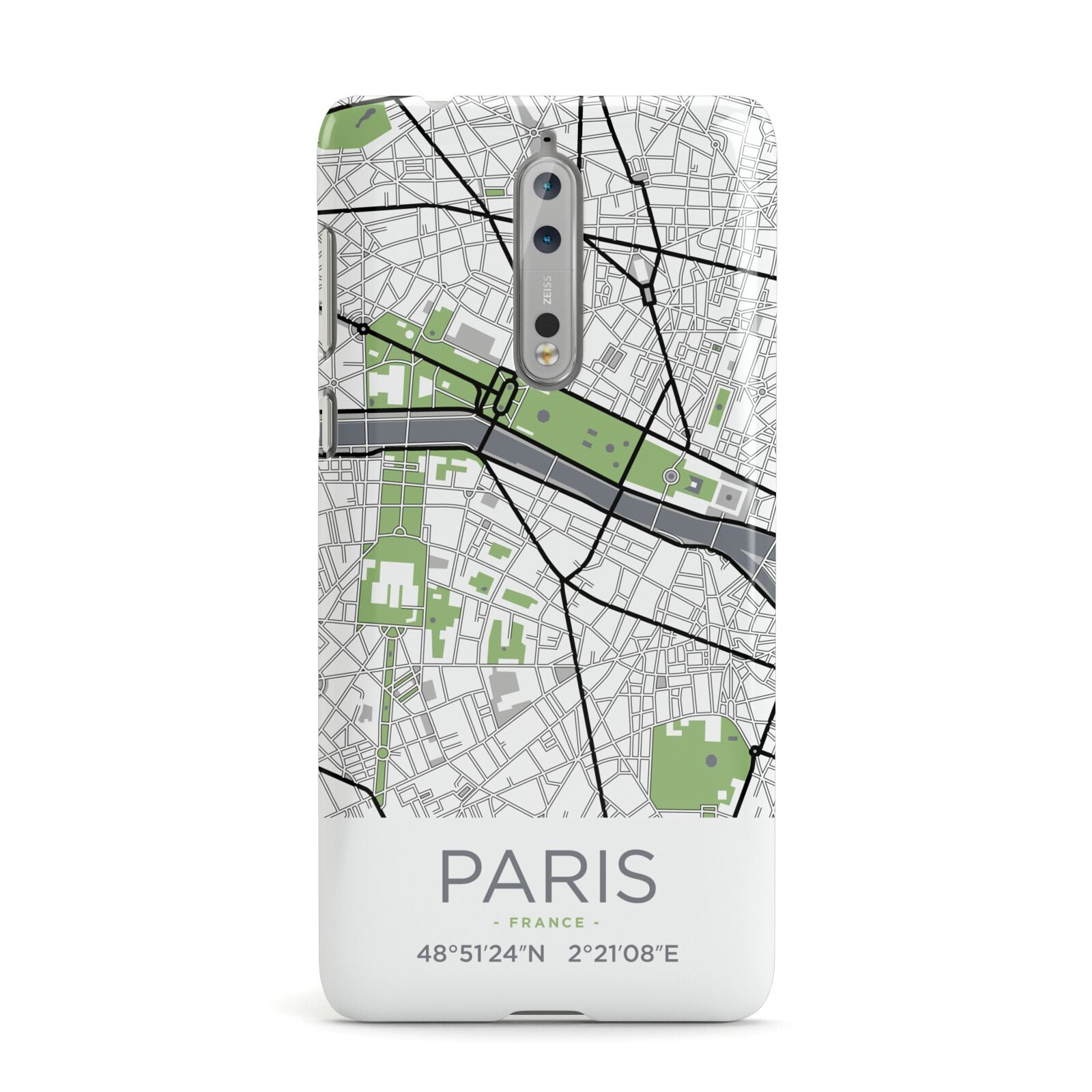 Map of Paris Nokia Case