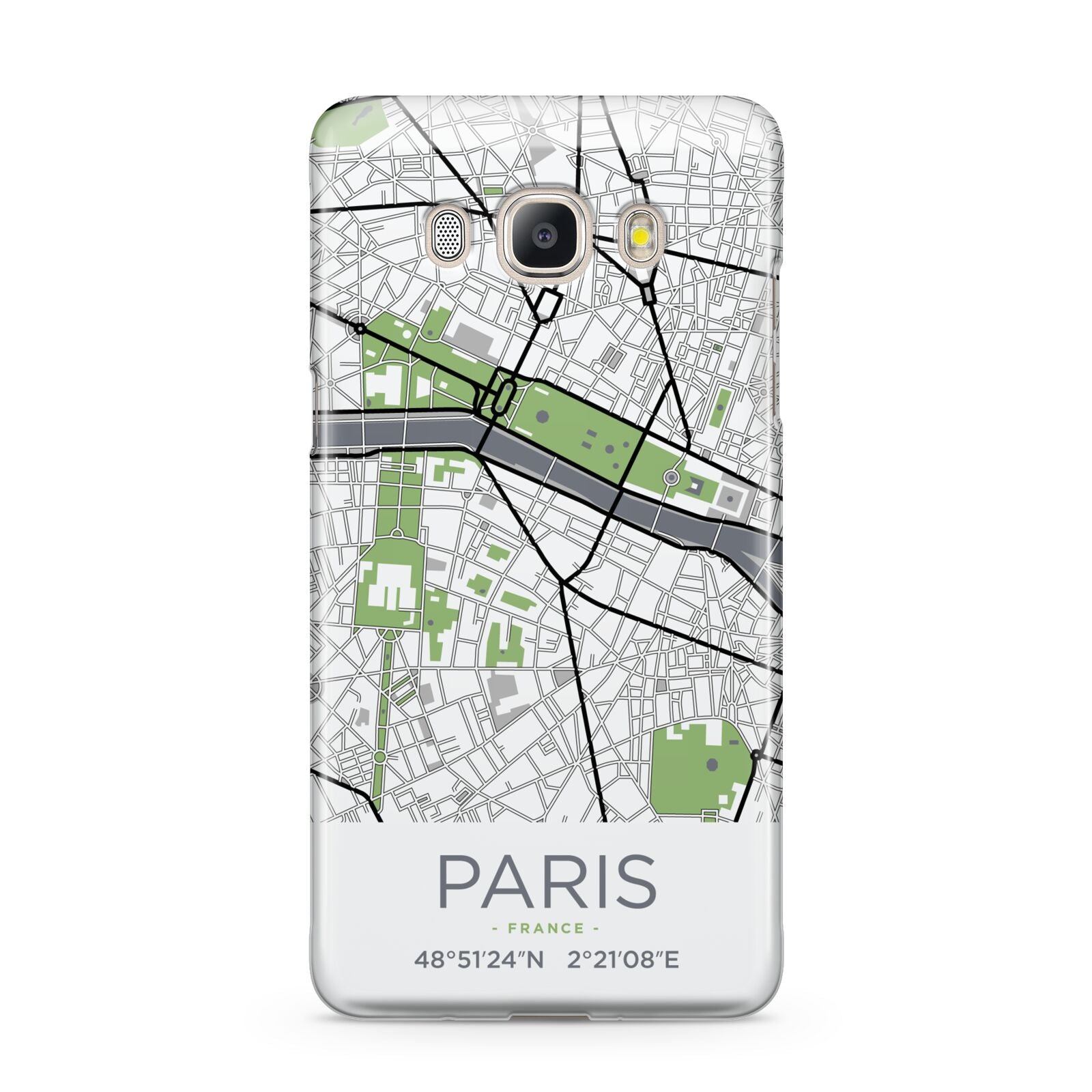 Map of Paris Samsung Galaxy J5 2016 Case
