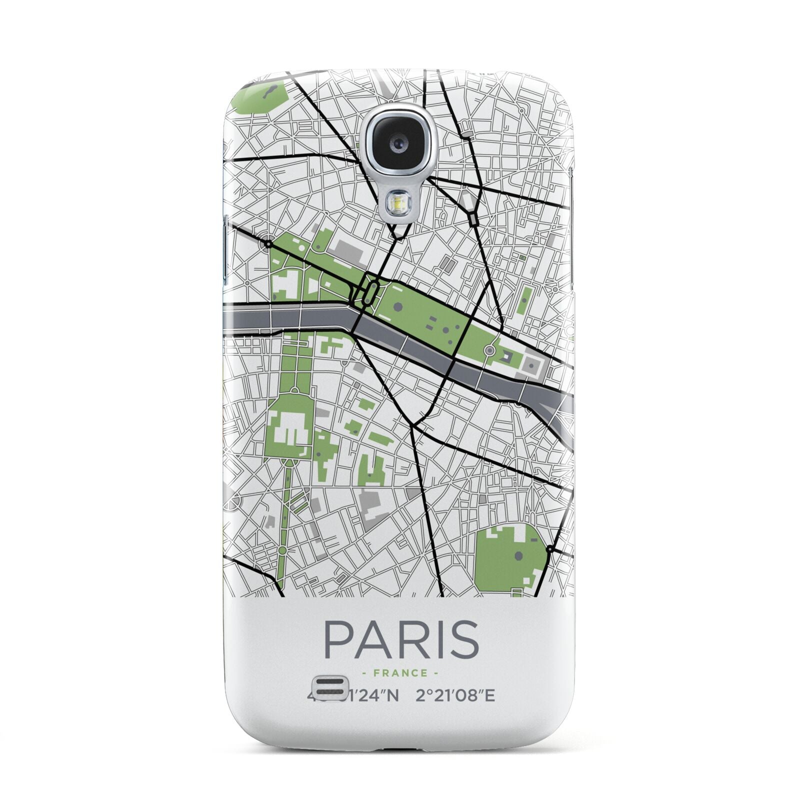Map of Paris Samsung Galaxy S4 Case