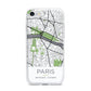 Map of Paris iPhone 7 Bumper Case on Silver iPhone