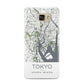 Map of Tokyo Samsung Galaxy A9 2016 Case on gold phone