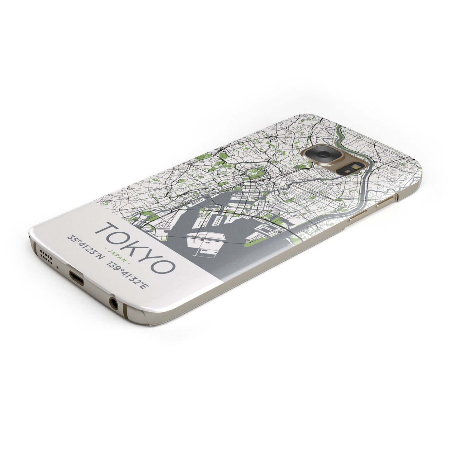 Map of Tokyo Samsung Galaxy Case Bottom Cutout