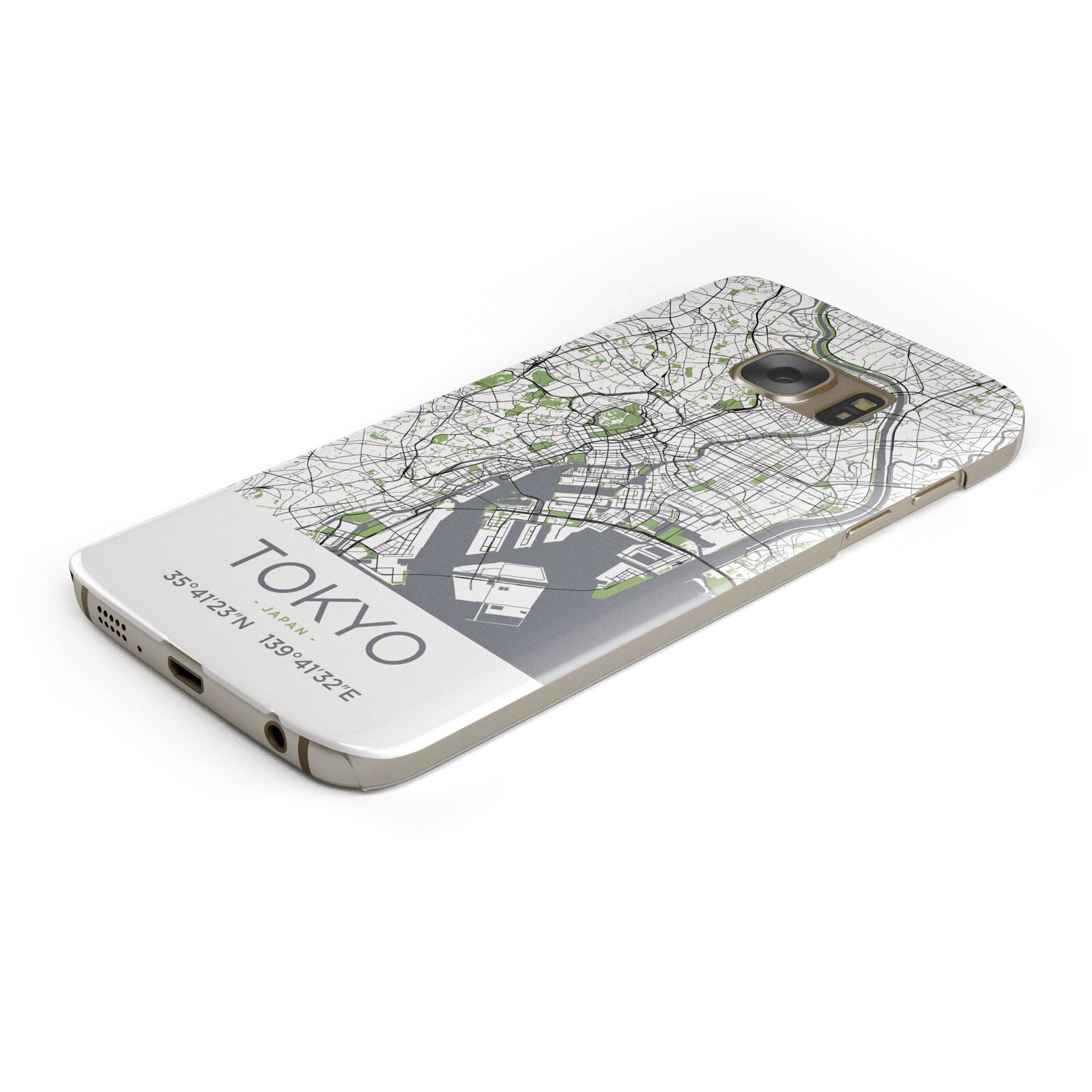 Map of Tokyo Samsung Galaxy Case Bottom Cutout