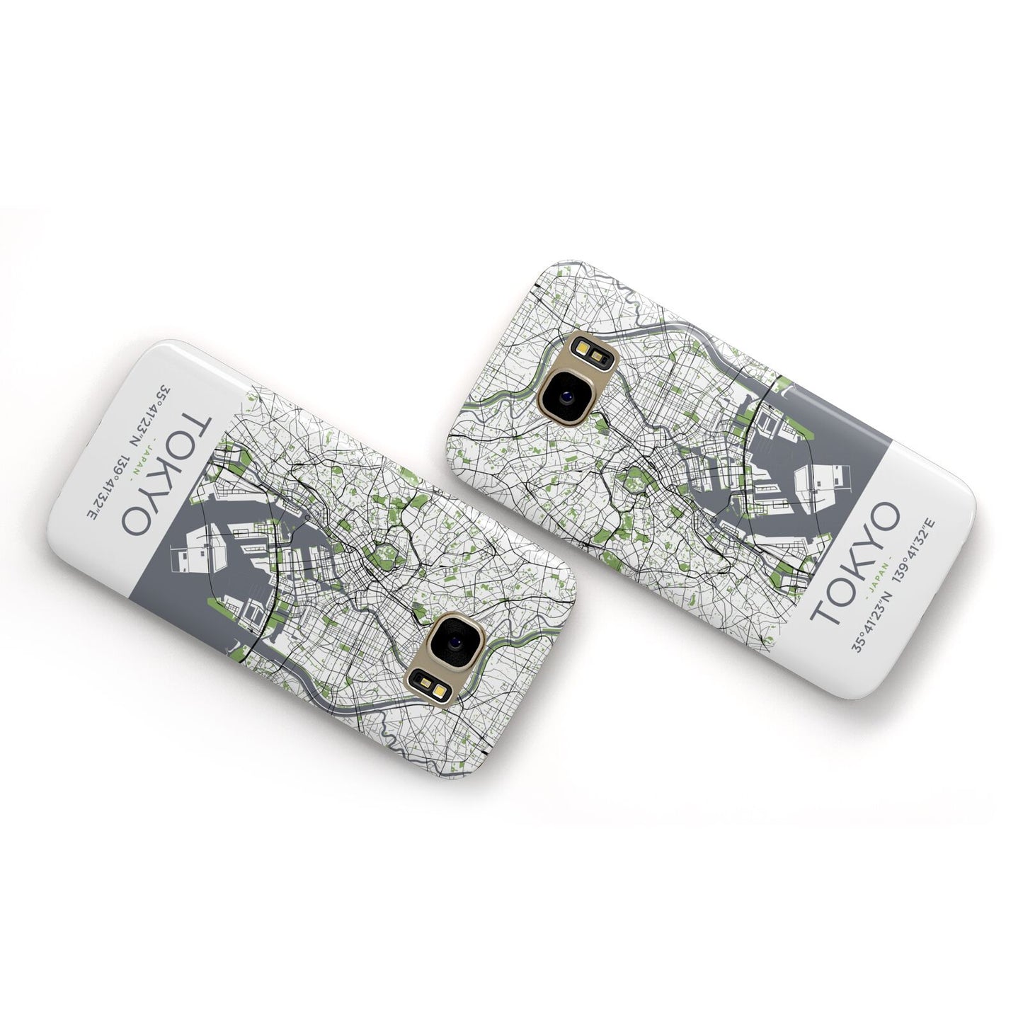 Map of Tokyo Samsung Galaxy Case Flat Overview