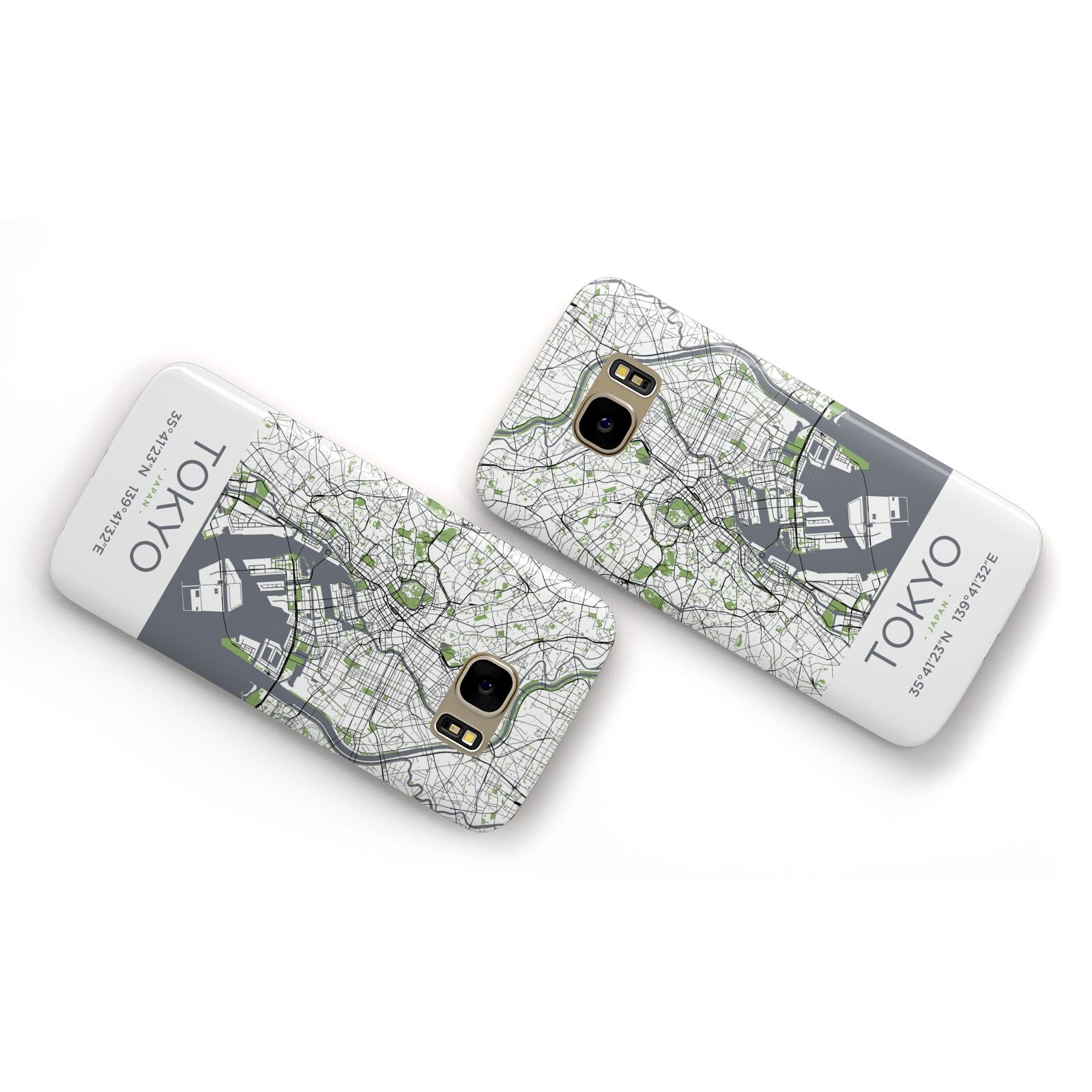 Map of Tokyo Samsung Galaxy Case Flat Overview