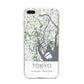 Map of Tokyo iPhone 8 Plus Bumper Case on Silver iPhone