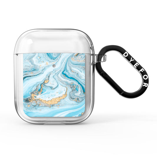 Marble AirPods Clear Case