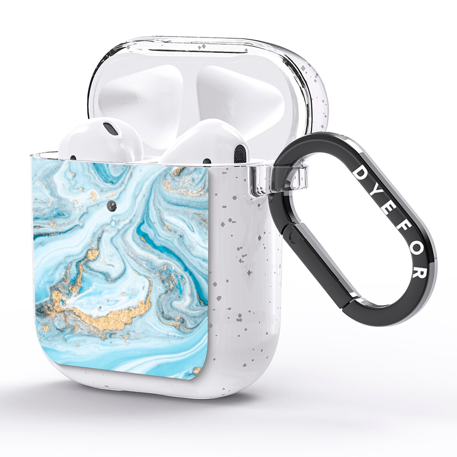 Marble AirPods Glitter Case Side Image