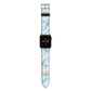 Marble Apple Watch Strap with Silver Hardware