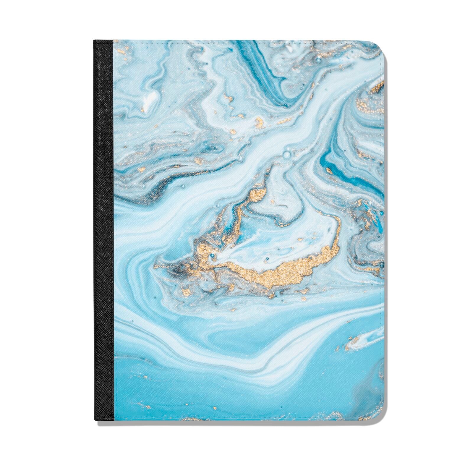 Marble Apple iPad Leather Folio Case