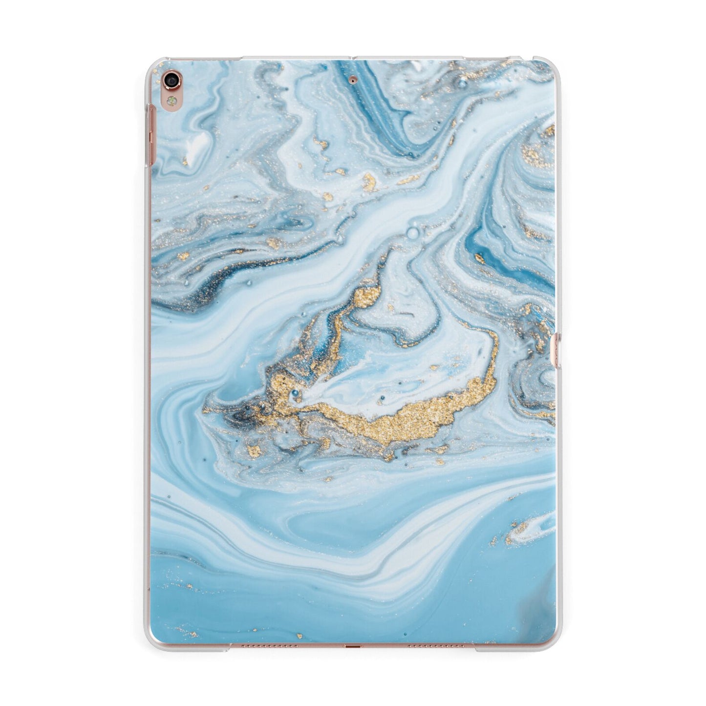 Marble Apple iPad Rose Gold Case