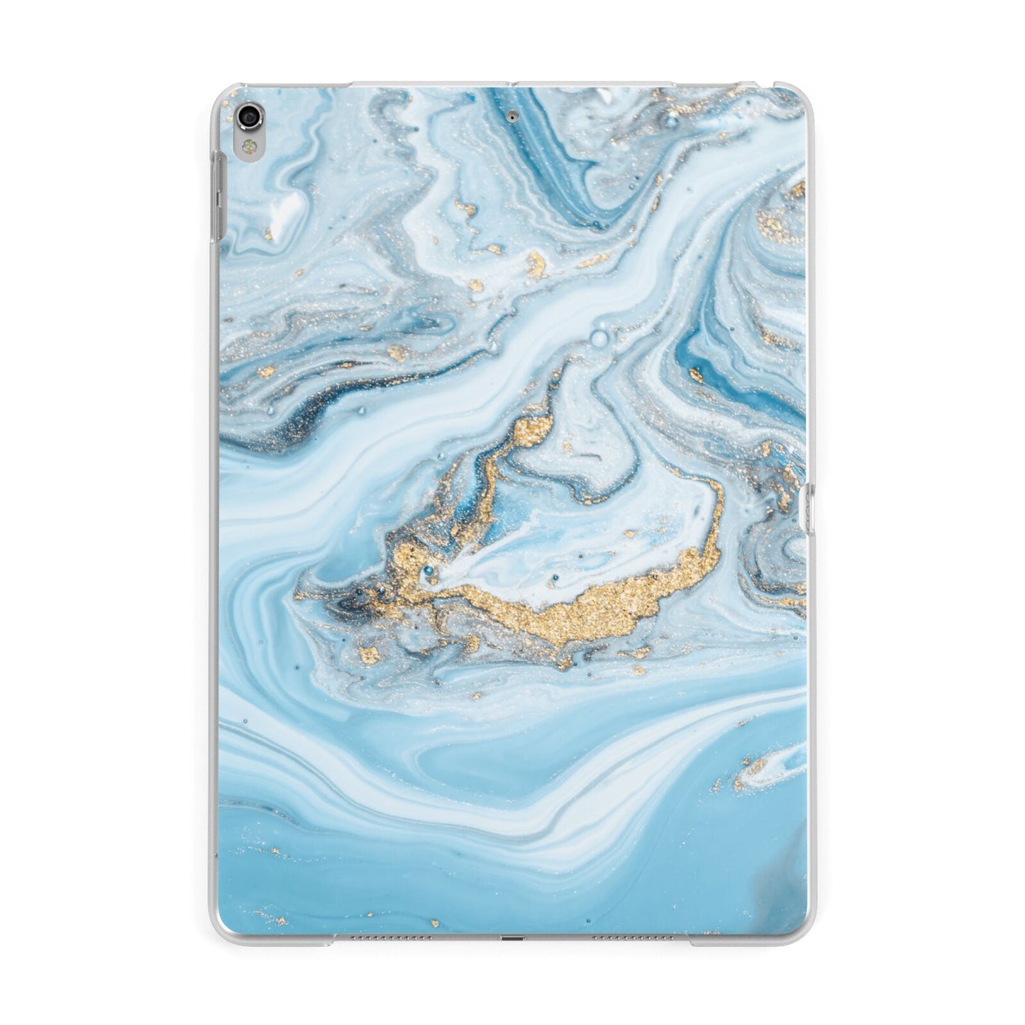 Marble Apple iPad Silver Case
