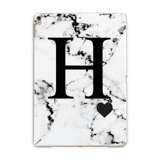 Marble Big Initial Personalised Apple iPad Gold Case