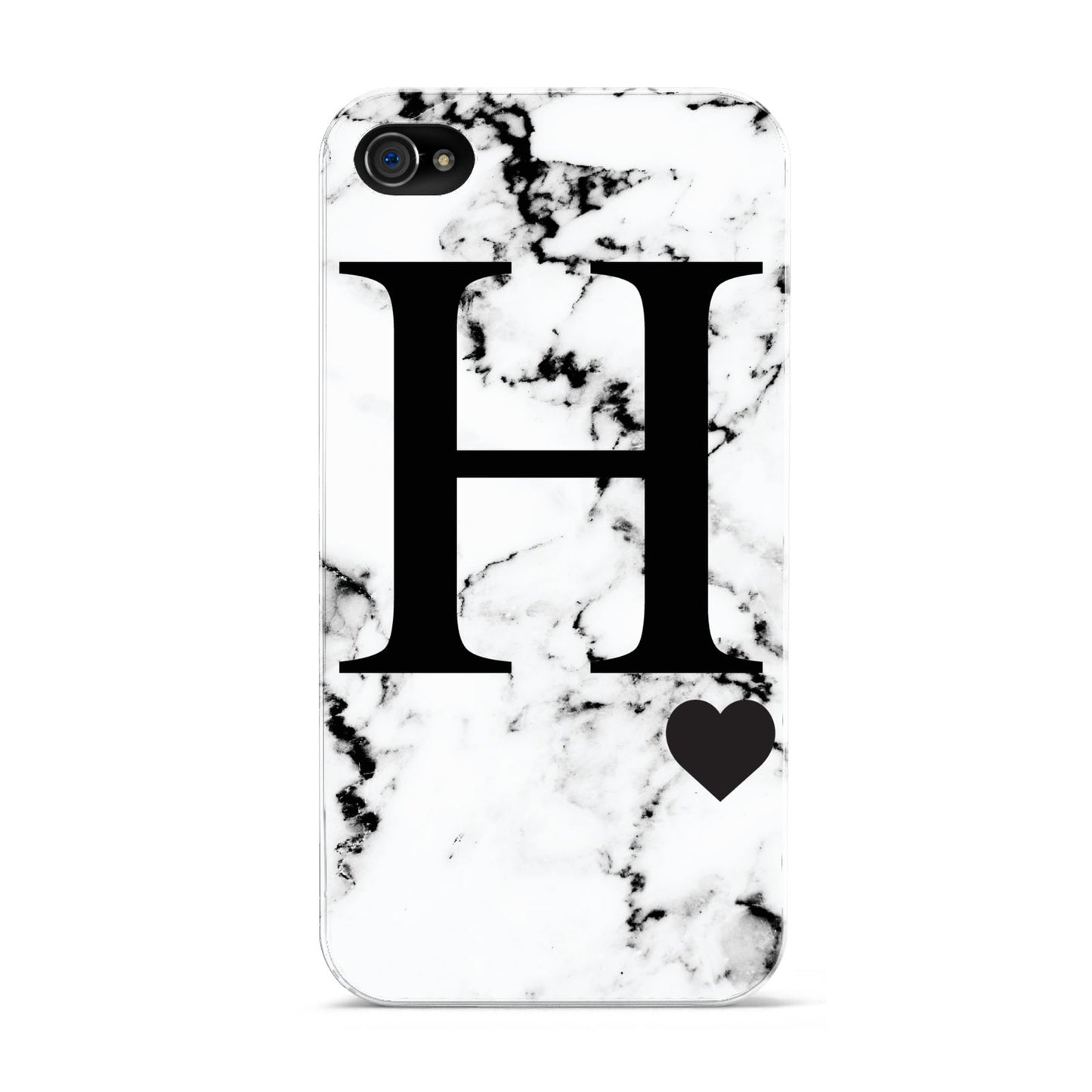 Marble Big Initial Personalised Apple iPhone 4s Case