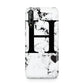 Marble Big Initial Personalised Huawei Enjoy 10s Phone Case