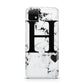 Marble Big Initial Personalised Huawei Enjoy 20 Phone Case
