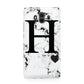 Marble Big Initial Personalised Huawei Mate 10 Protective Phone Case