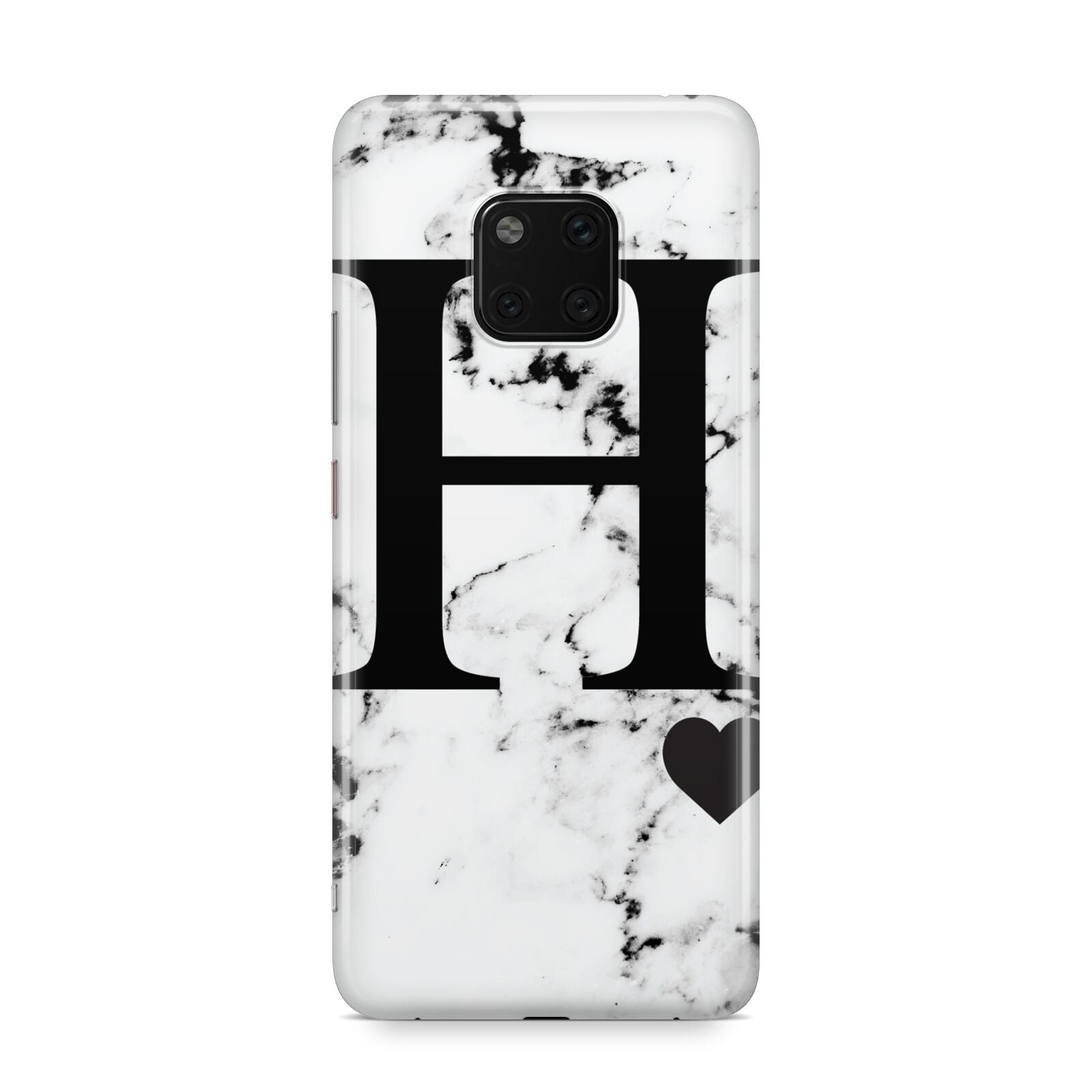 Marble Big Initial Personalised Huawei Mate 20 Pro Phone Case