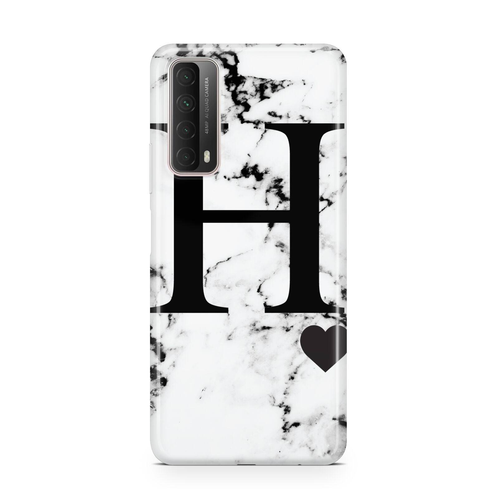 Marble Big Initial Personalised Huawei P Smart 2021