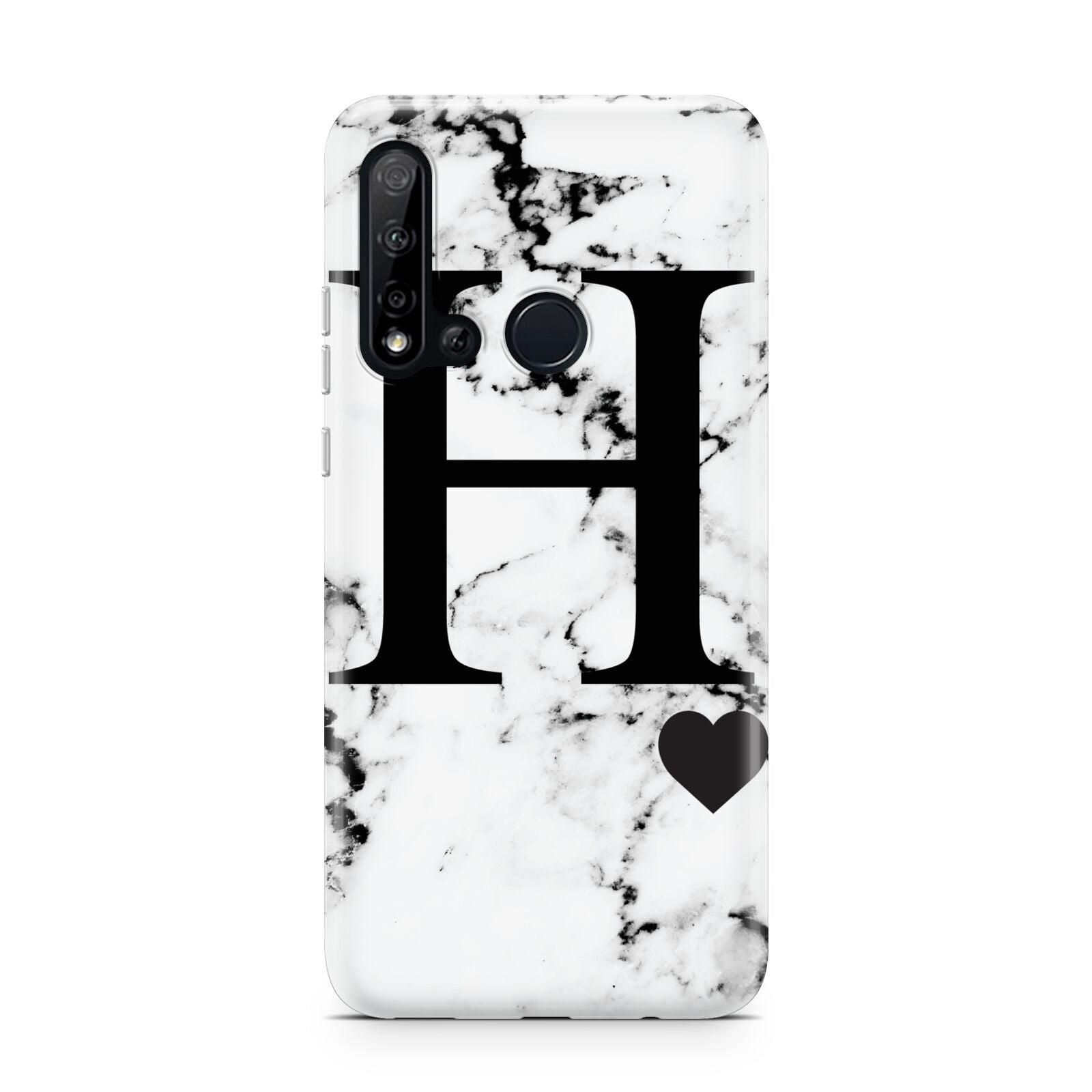Marble Big Initial Personalised Huawei P20 Lite 5G Phone Case
