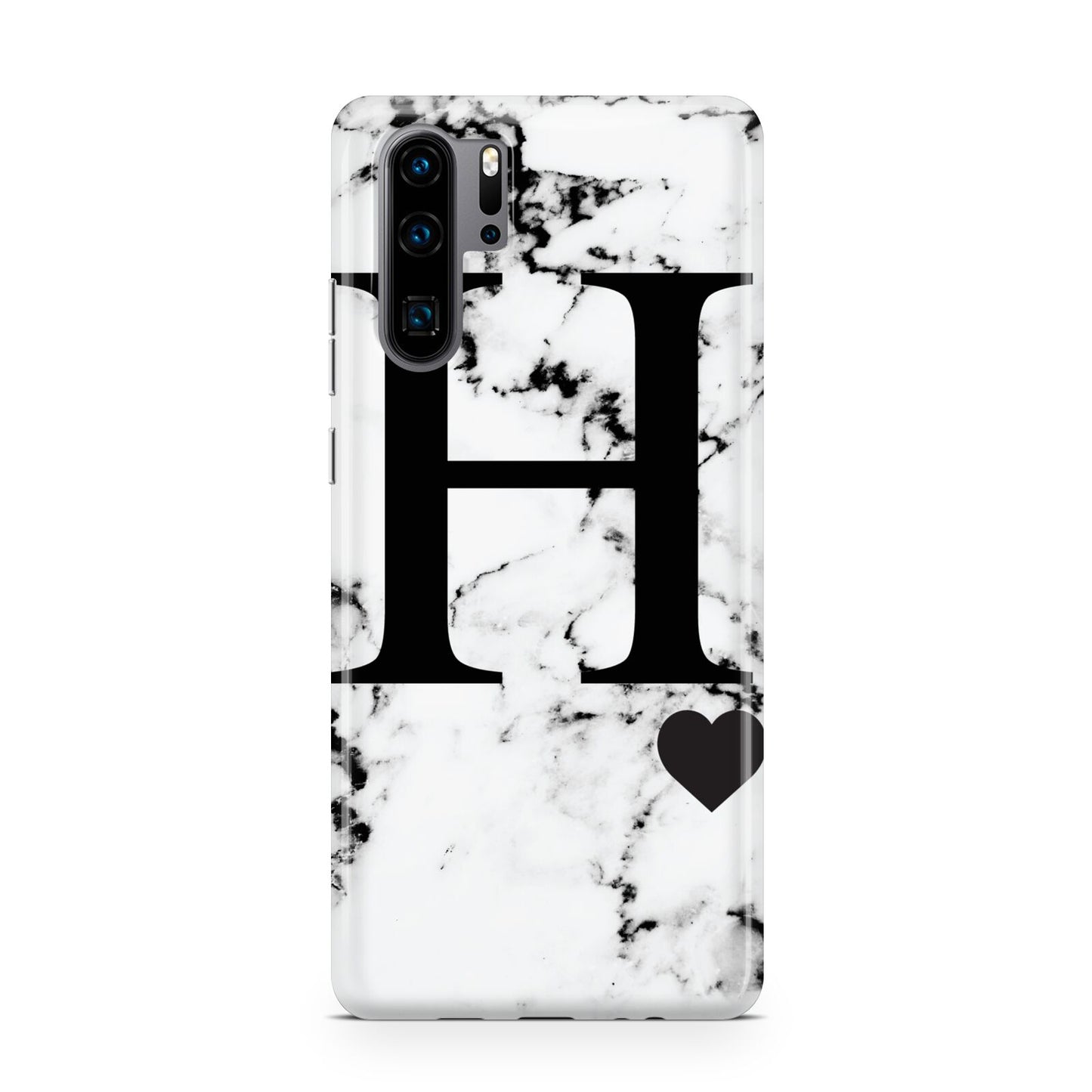 Marble Big Initial Personalised Huawei P30 Pro Phone Case