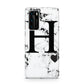 Marble Big Initial Personalised Huawei P40 Phone Case