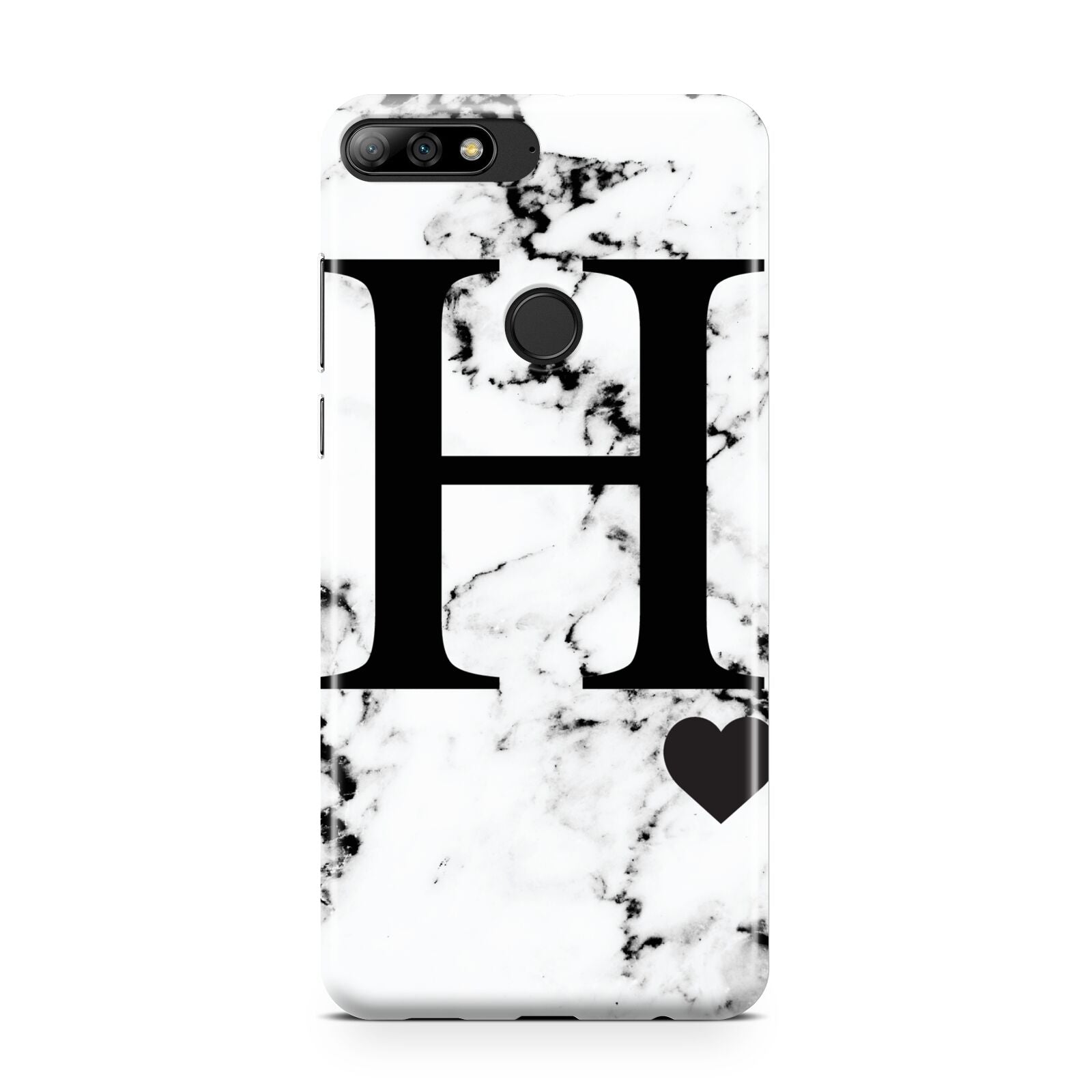 Marble Big Initial Personalised Huawei Y7 2018
