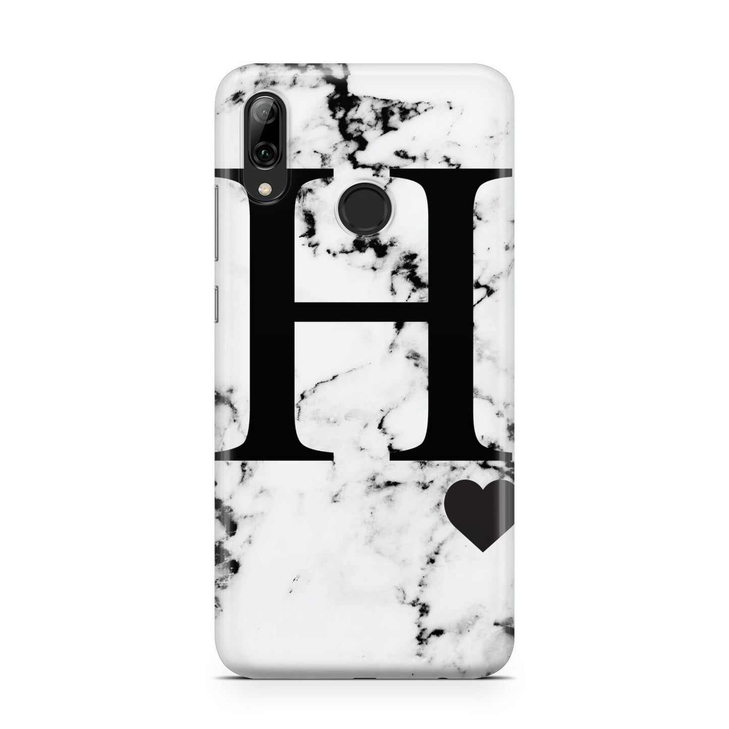 Marble Big Initial Personalised Huawei Y7 2019