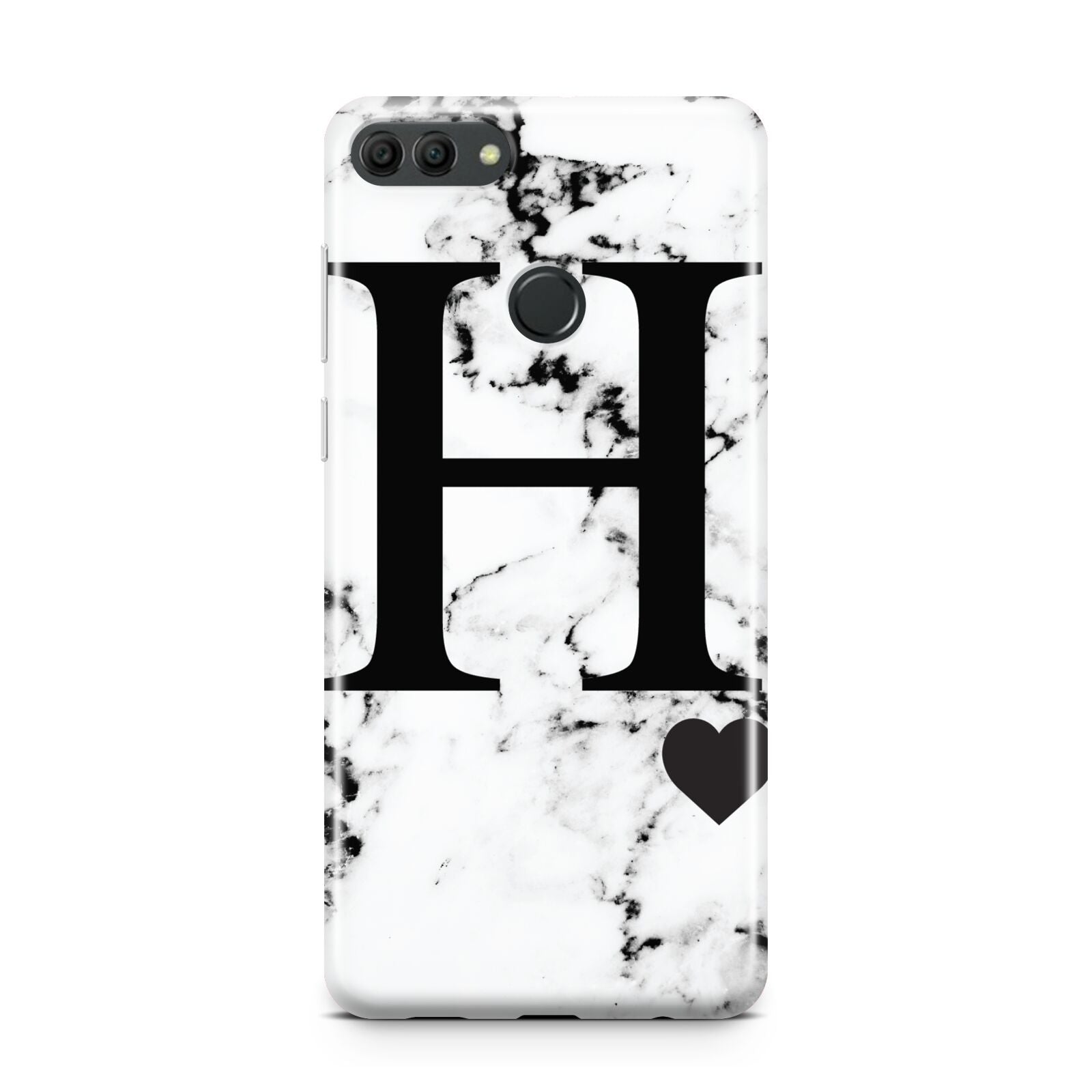 Marble Big Initial Personalised Huawei Y9 2018