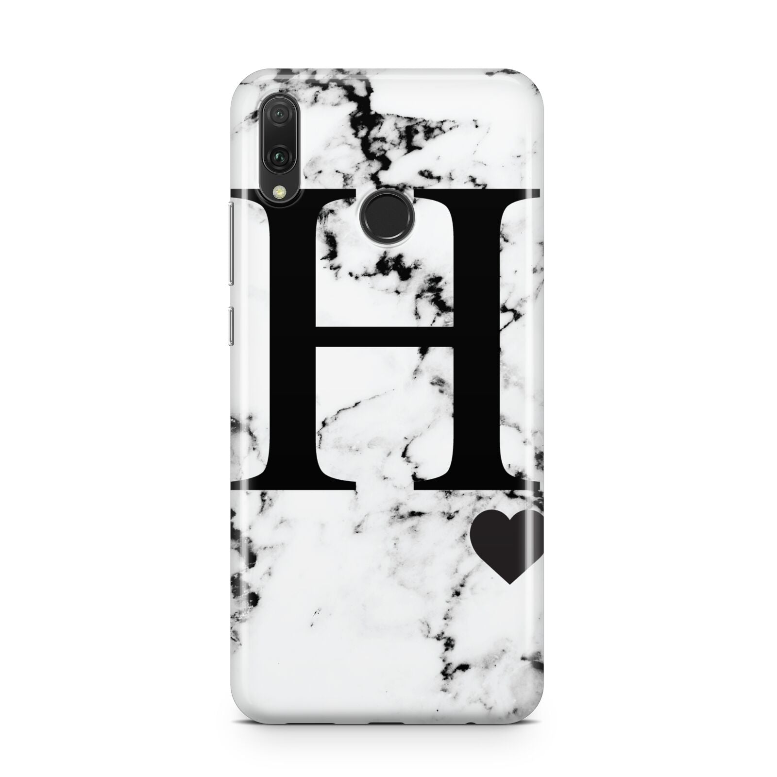 Marble Big Initial Personalised Huawei Y9 2019
