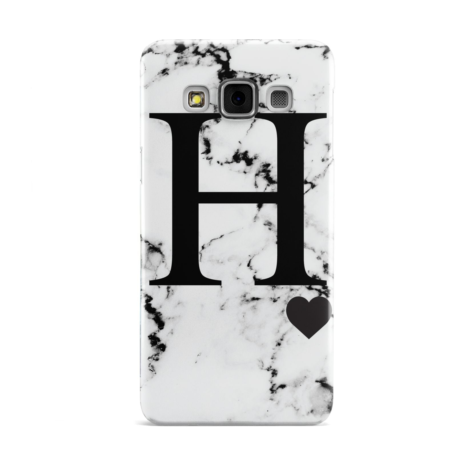Marble Big Initial Personalised Samsung Galaxy A3 Case