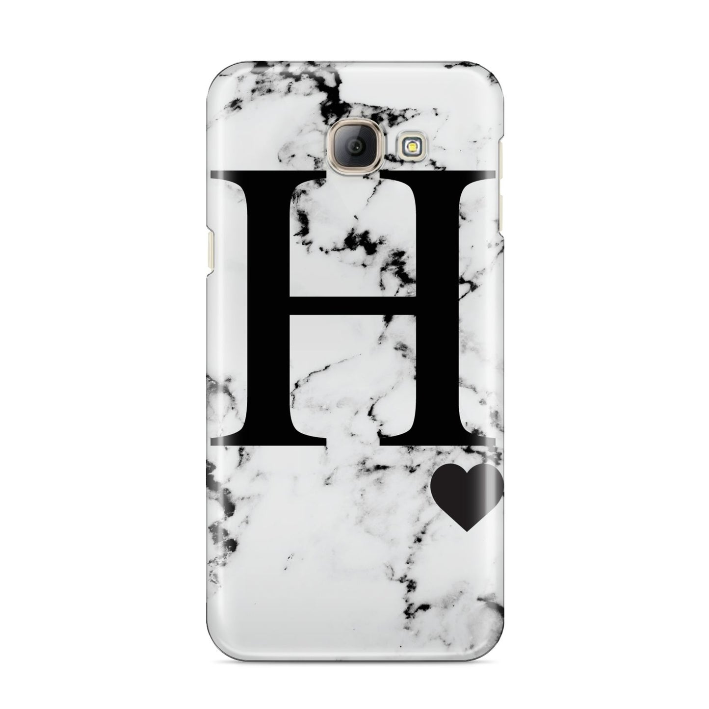 Marble Big Initial Personalised Samsung Galaxy A8 2016 Case