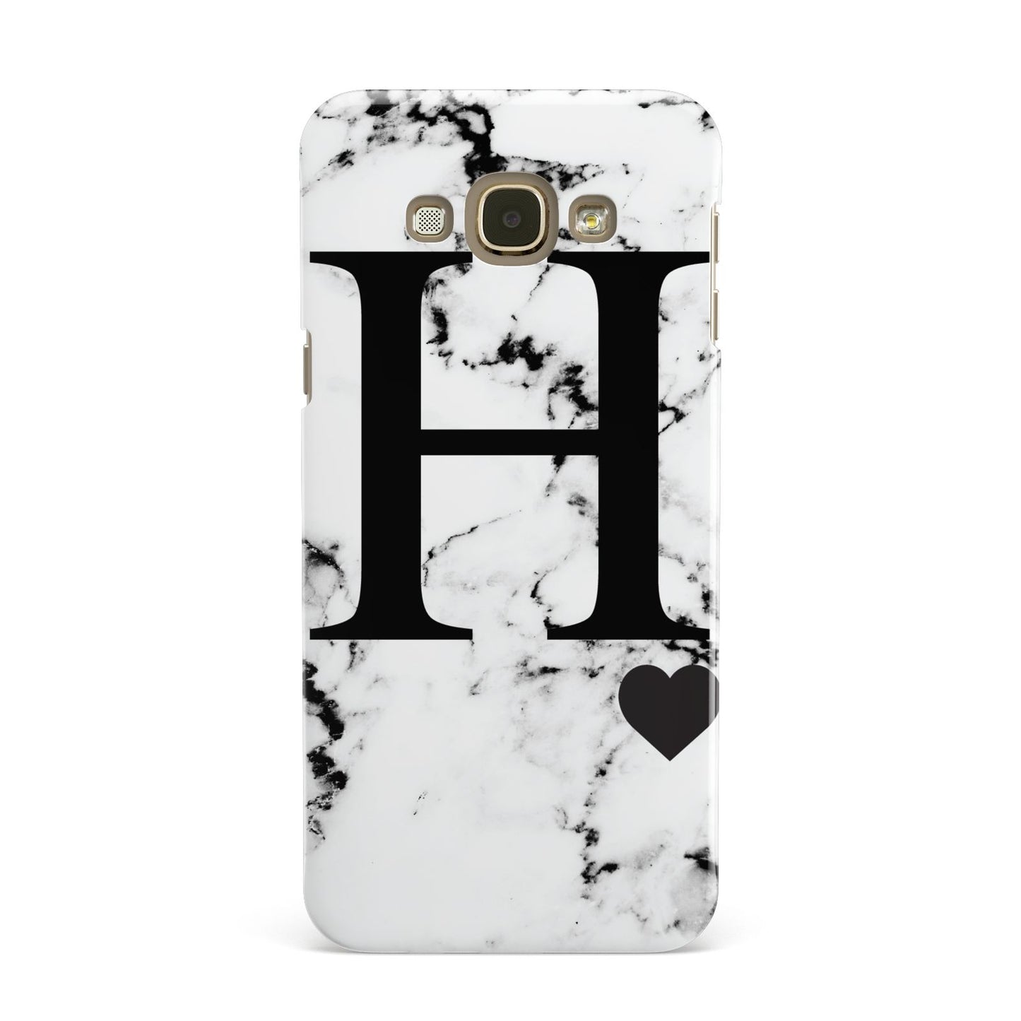 Marble Big Initial Personalised Samsung Galaxy A8 Case