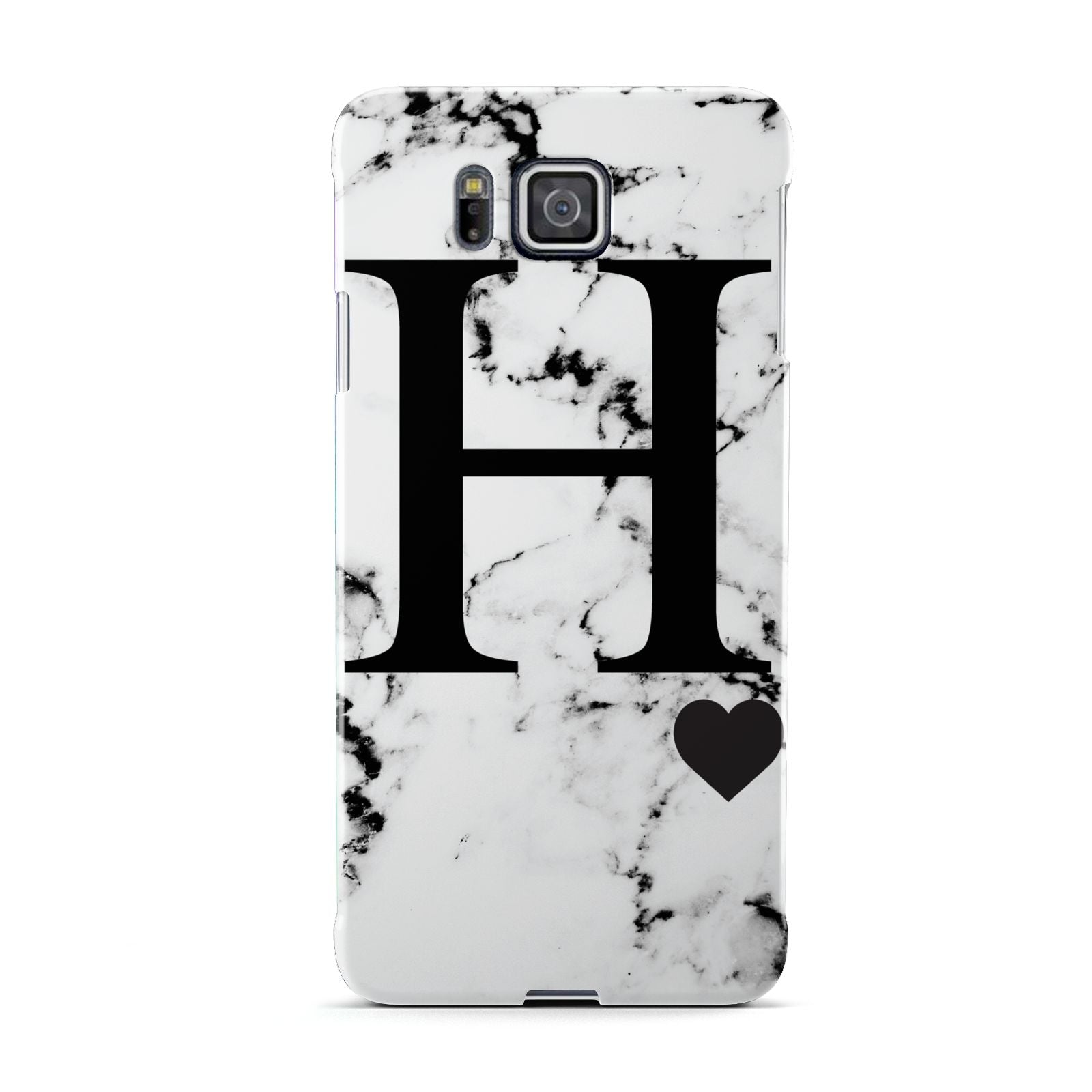 Marble Big Initial Personalised Samsung Galaxy Alpha Case