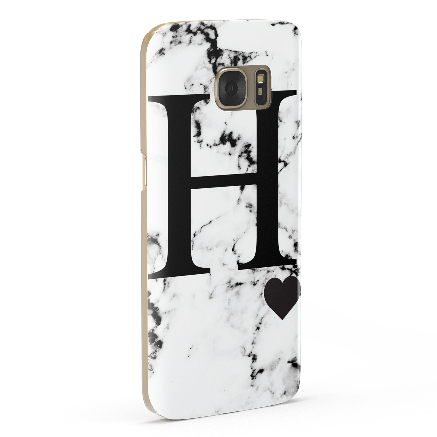Marble Big Initial Personalised Samsung Galaxy Case Fourty Five Degrees