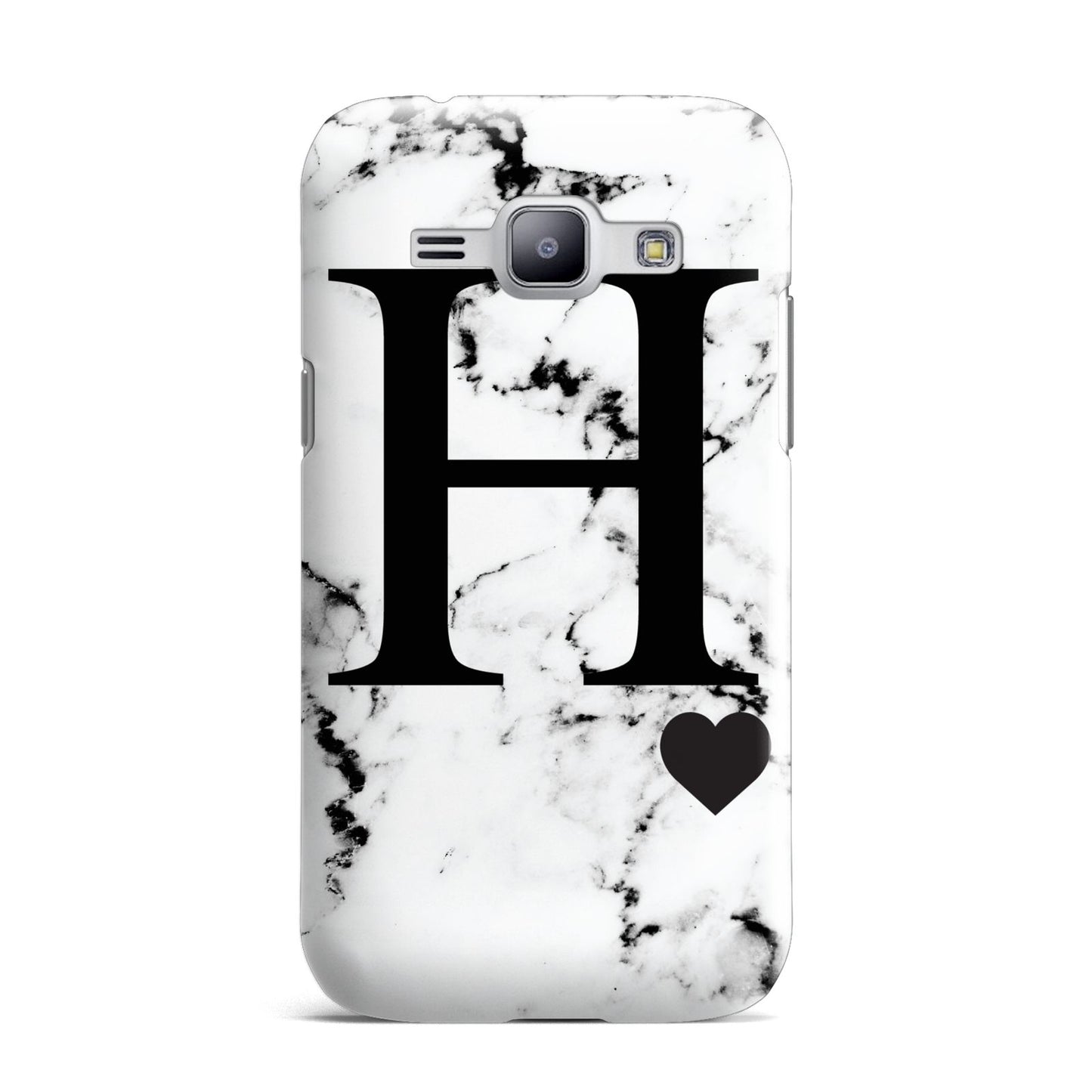 Marble Big Initial Personalised Samsung Galaxy J1 2015 Case