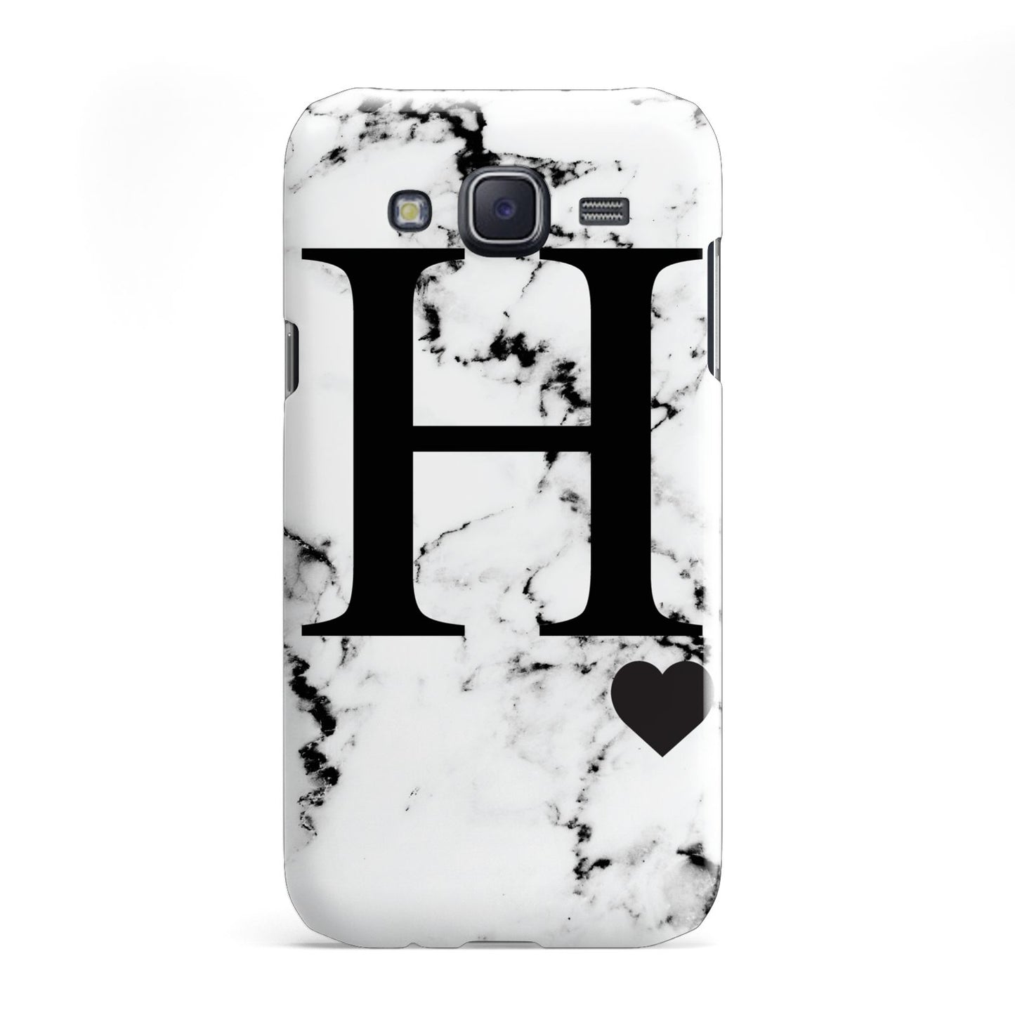 Marble Big Initial Personalised Samsung Galaxy J5 Case