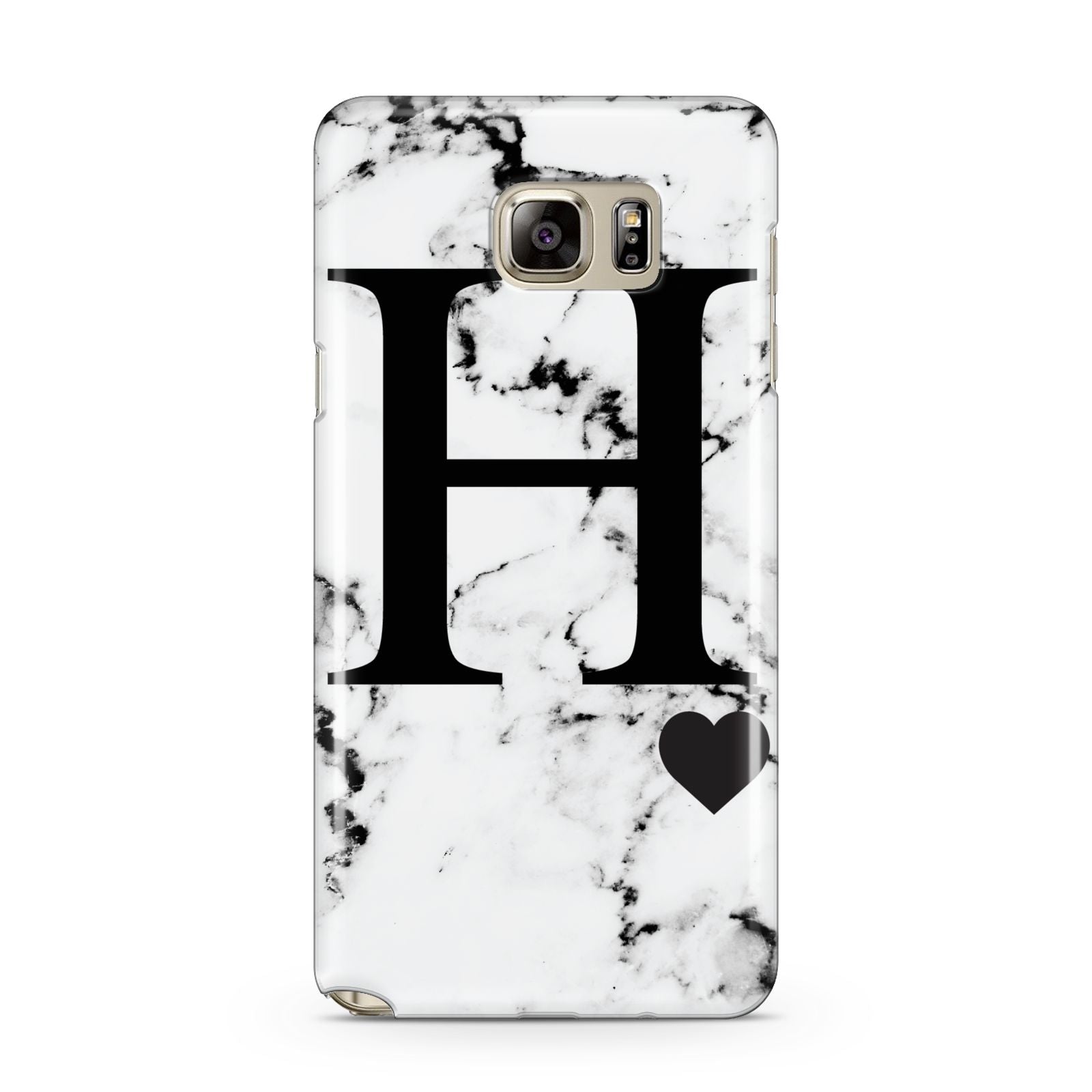 Marble Big Initial Personalised Samsung Galaxy Note 5 Case