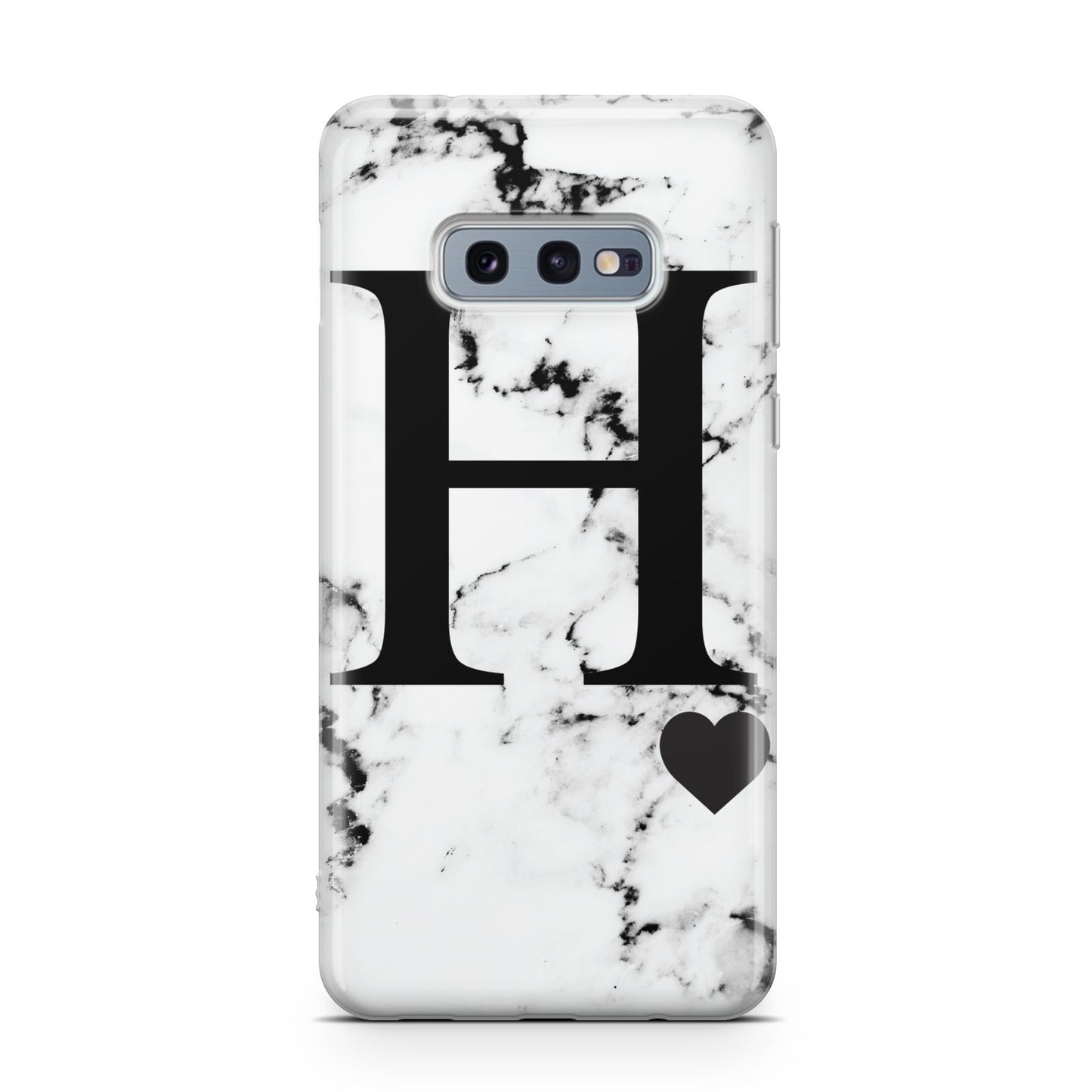 Marble Big Initial Personalised Samsung Galaxy S10E Case