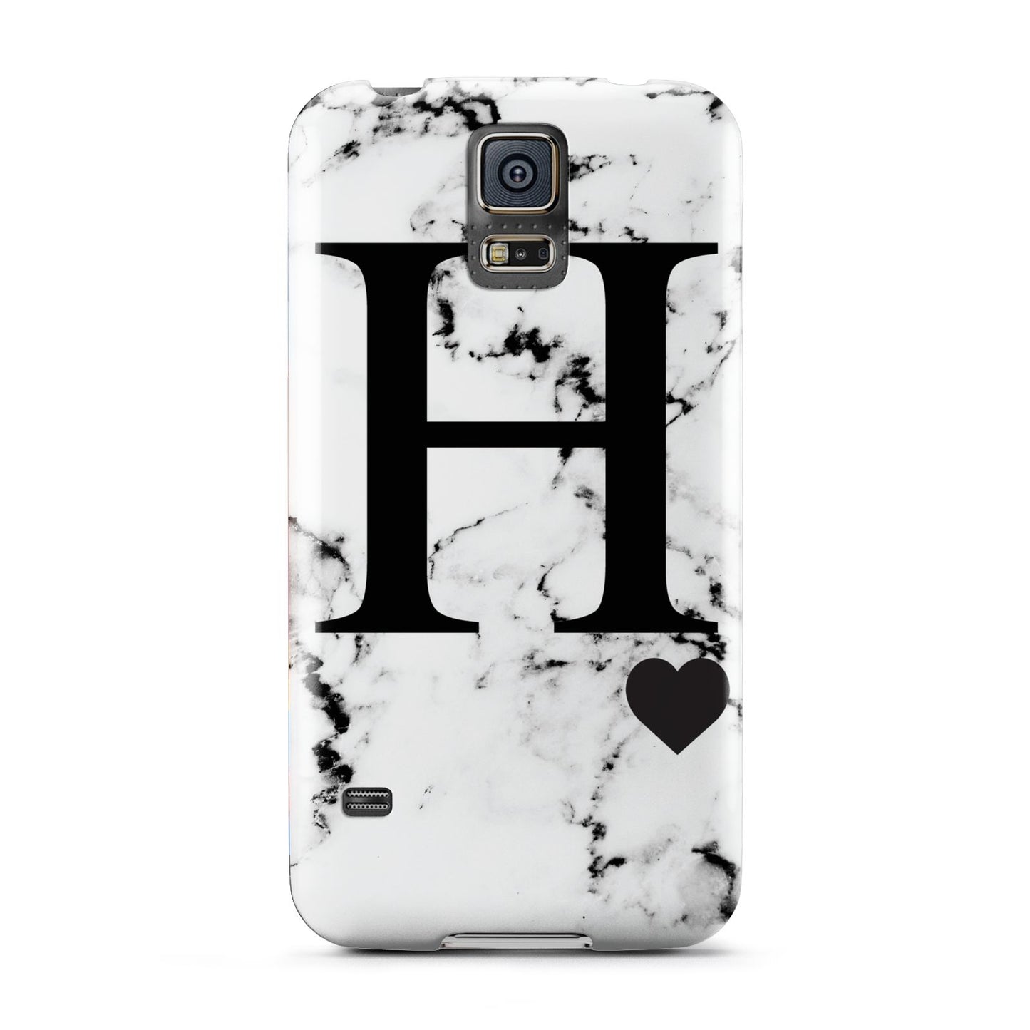 Marble Big Initial Personalised Samsung Galaxy S5 Case