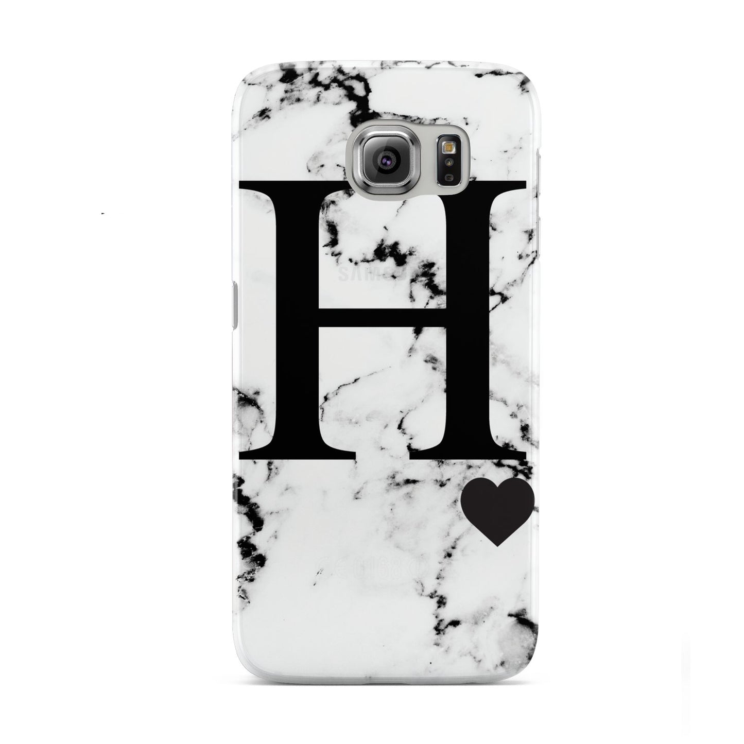 Marble Big Initial Personalised Samsung Galaxy S6 Case