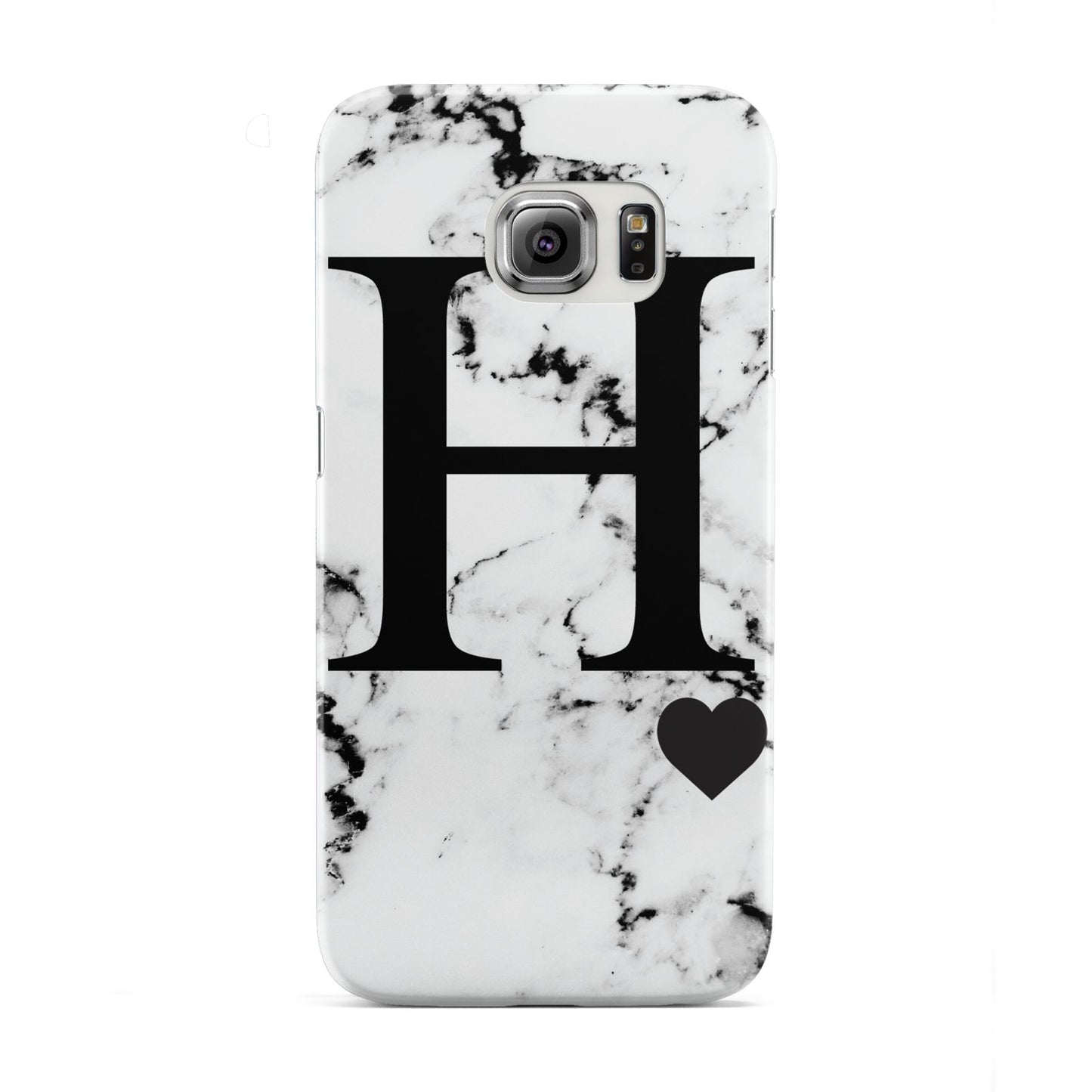 Marble Big Initial Personalised Samsung Galaxy S6 Edge Case