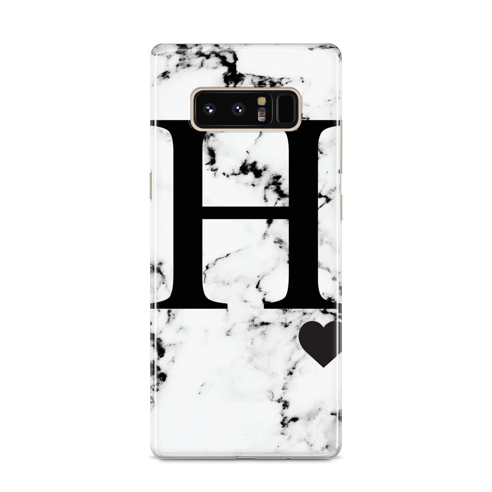 Marble Big Initial Personalised Samsung Galaxy S8 Case