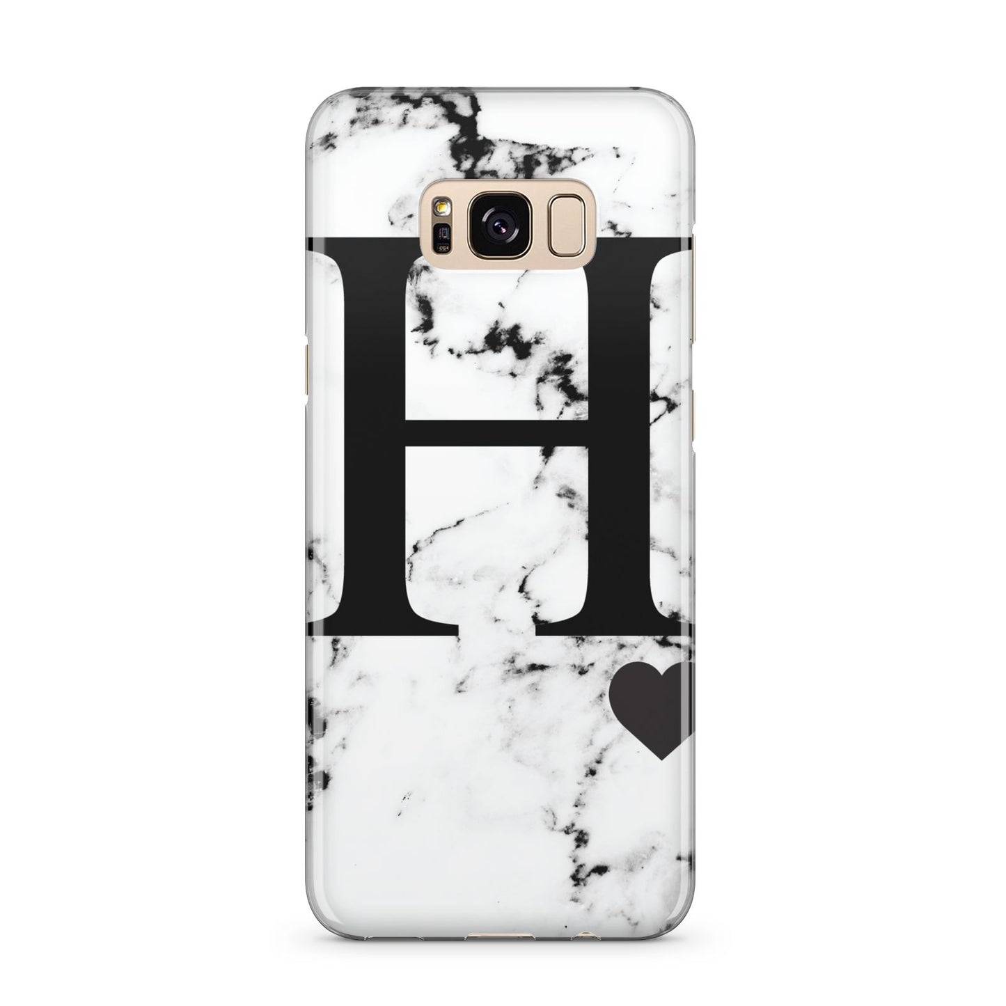 Marble Big Initial Personalised Samsung Galaxy S8 Plus Case